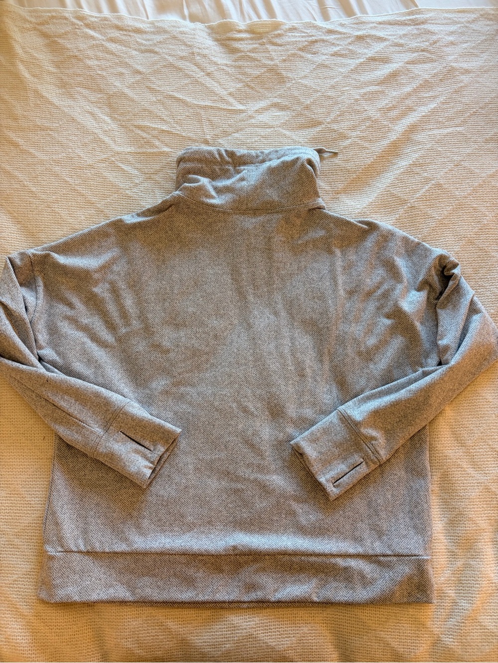 Kodiak Light Gray Funnel Neck Pullover Sweatshirt